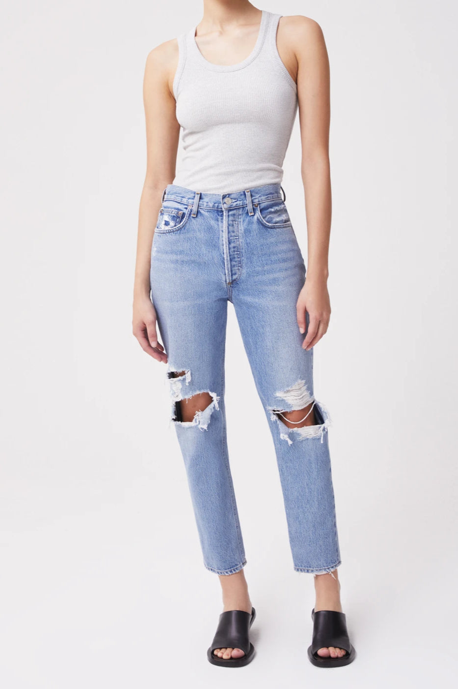 Tulle High Rise Relaxed Tapered Jean