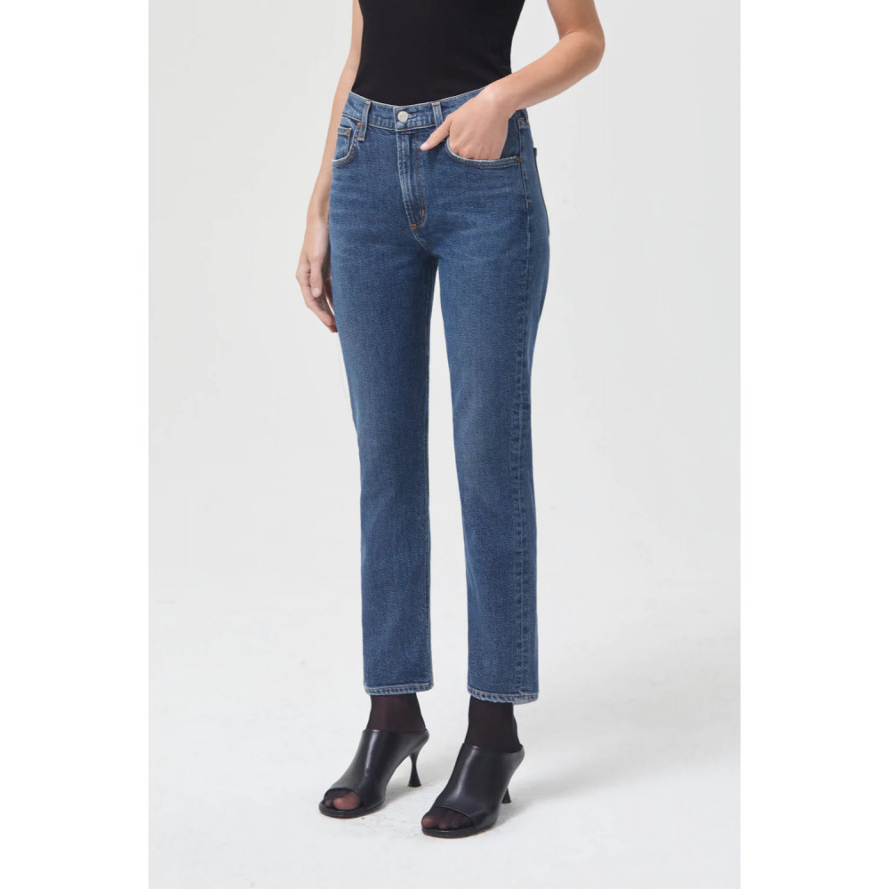 Sculpture Aura Mid Rise Straight Jean