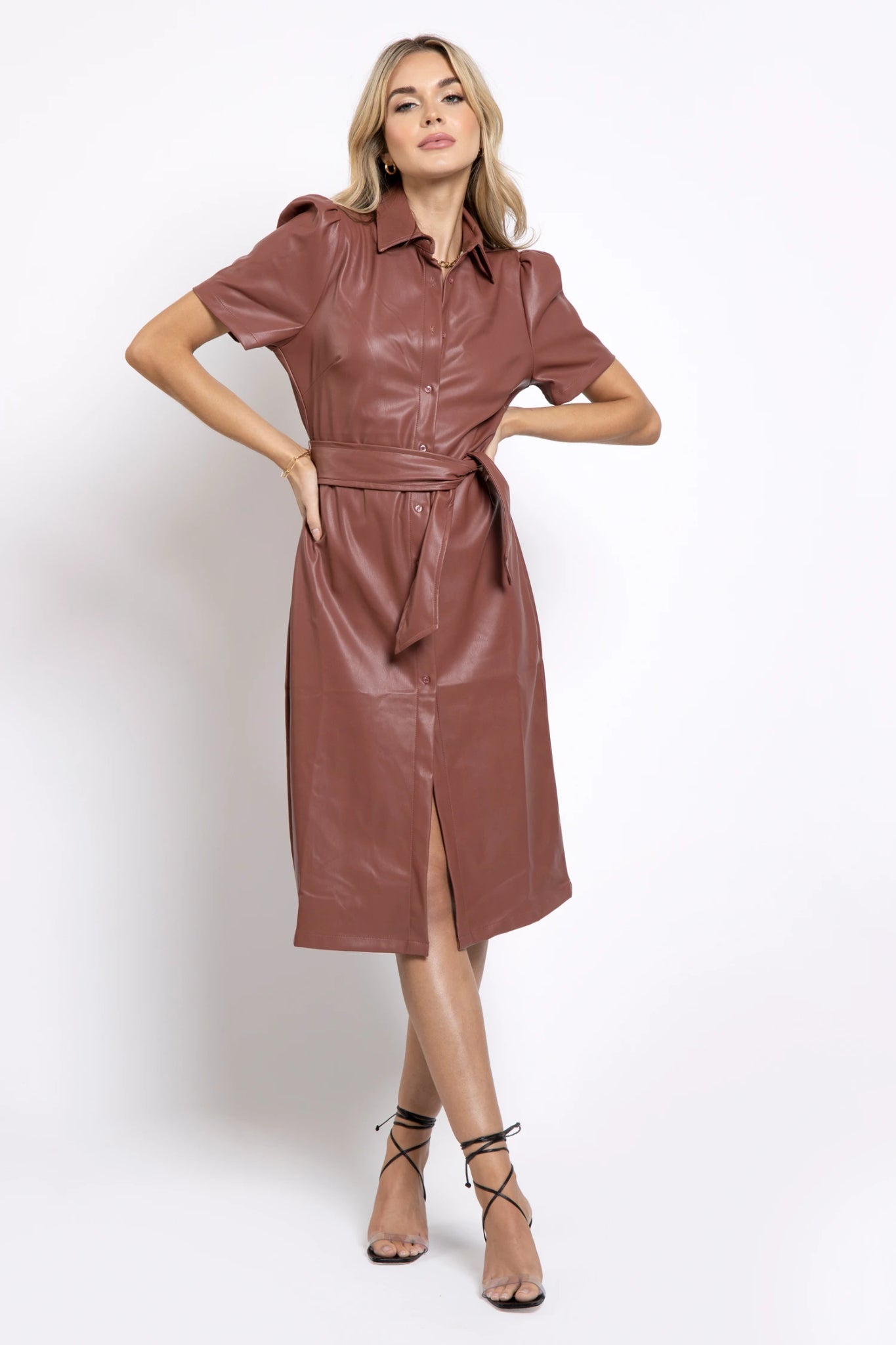 Obsidian Midi Vegan Dress