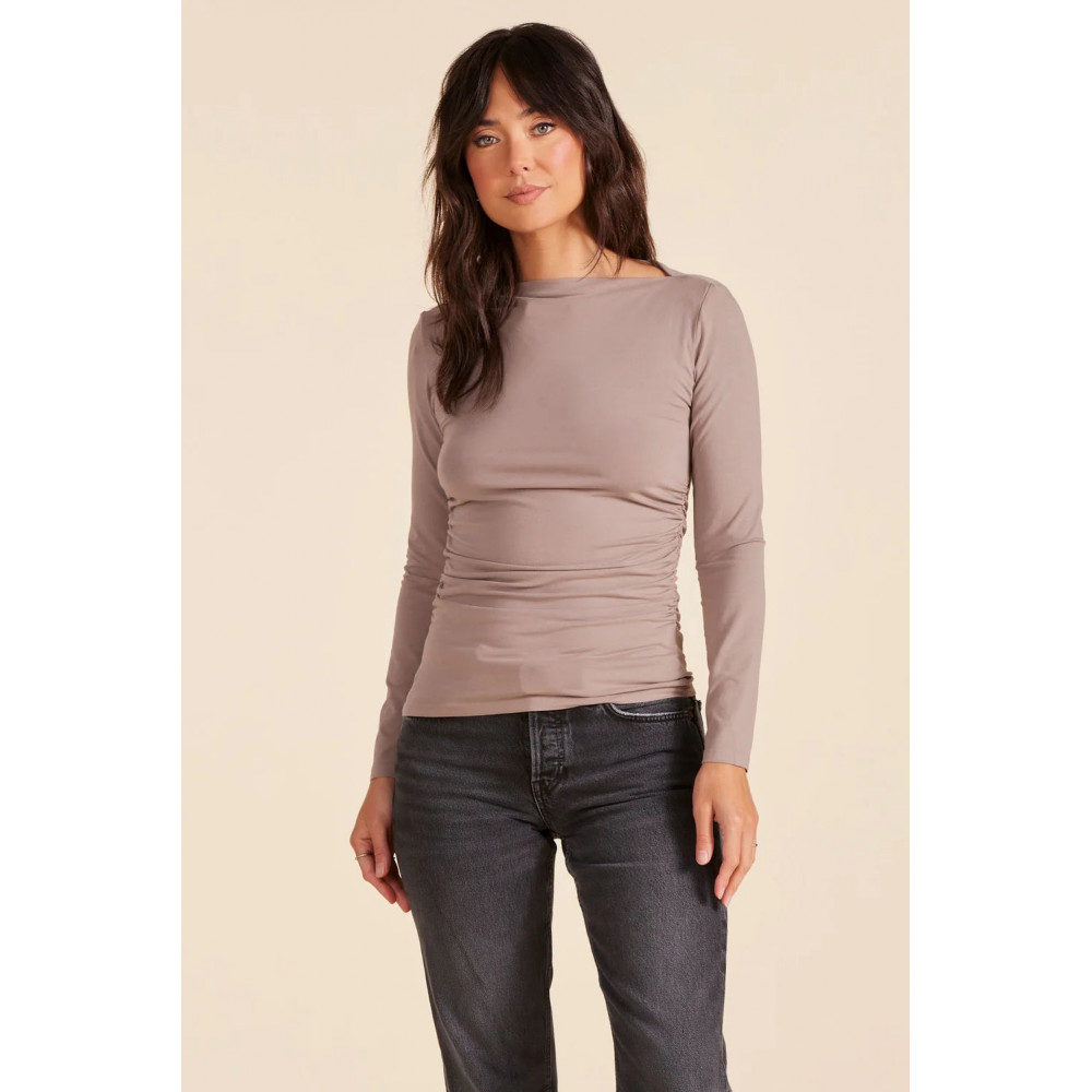 Indigo Neck Top
