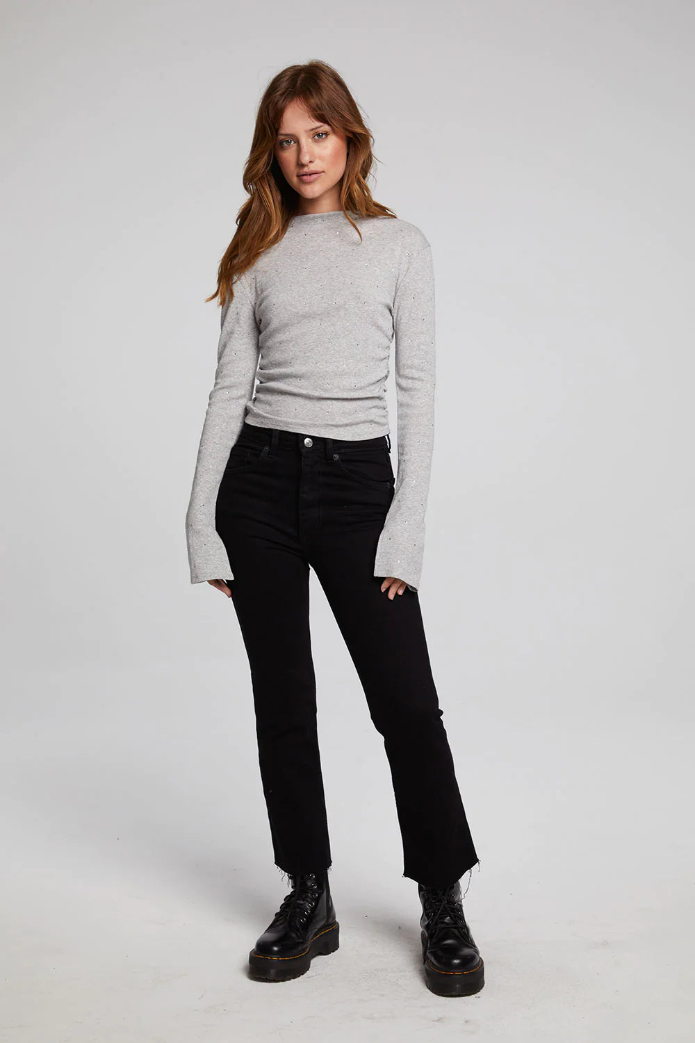 Thyme Pulse Shirred Top