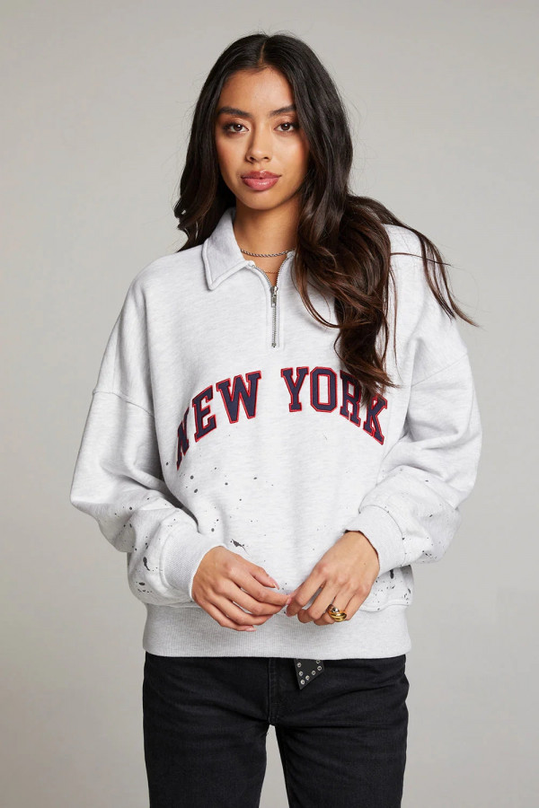Amore York Splatter Paint Half Zip