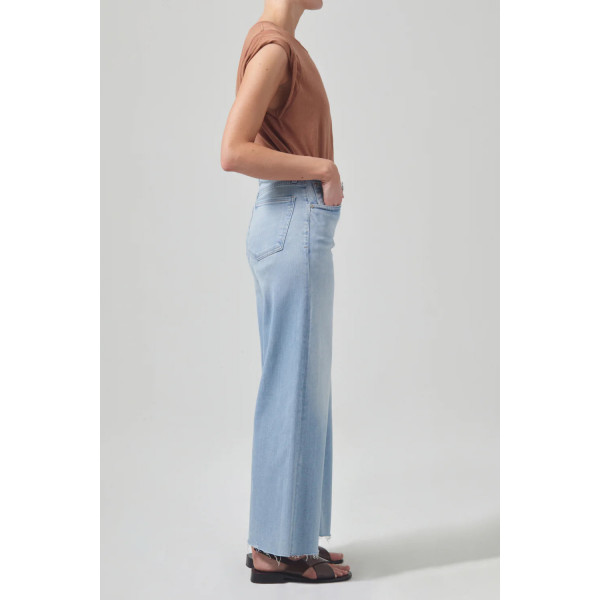 Onde Crop Wide Leg Jean
