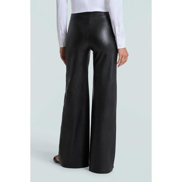 Cedar Leather Wide Leg Pant