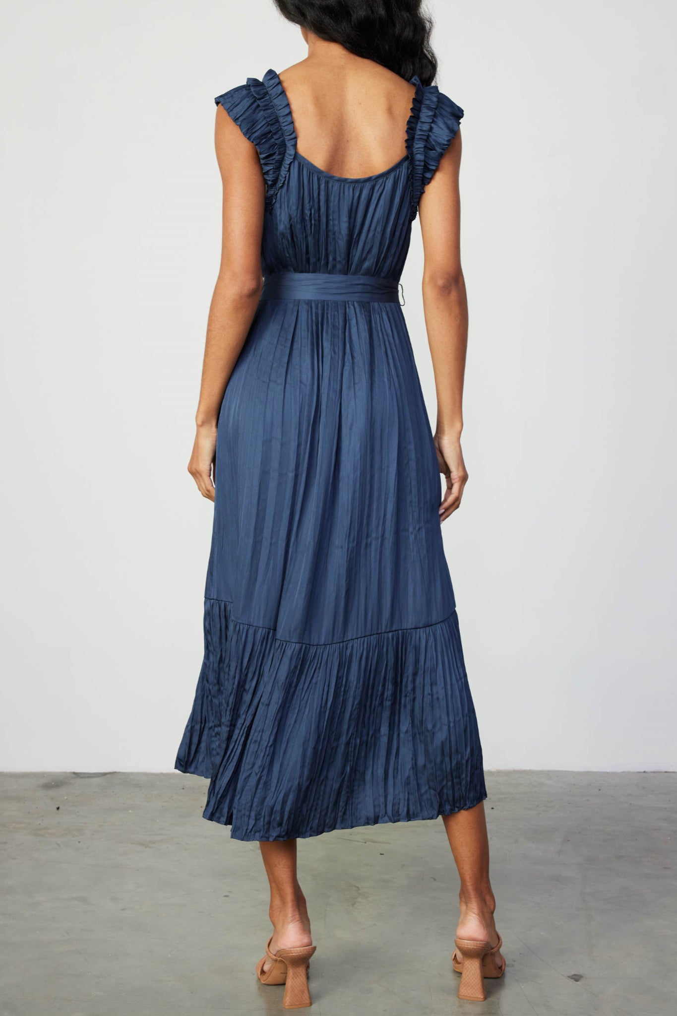 Tanzanite Stile Shoulder Midi Dress