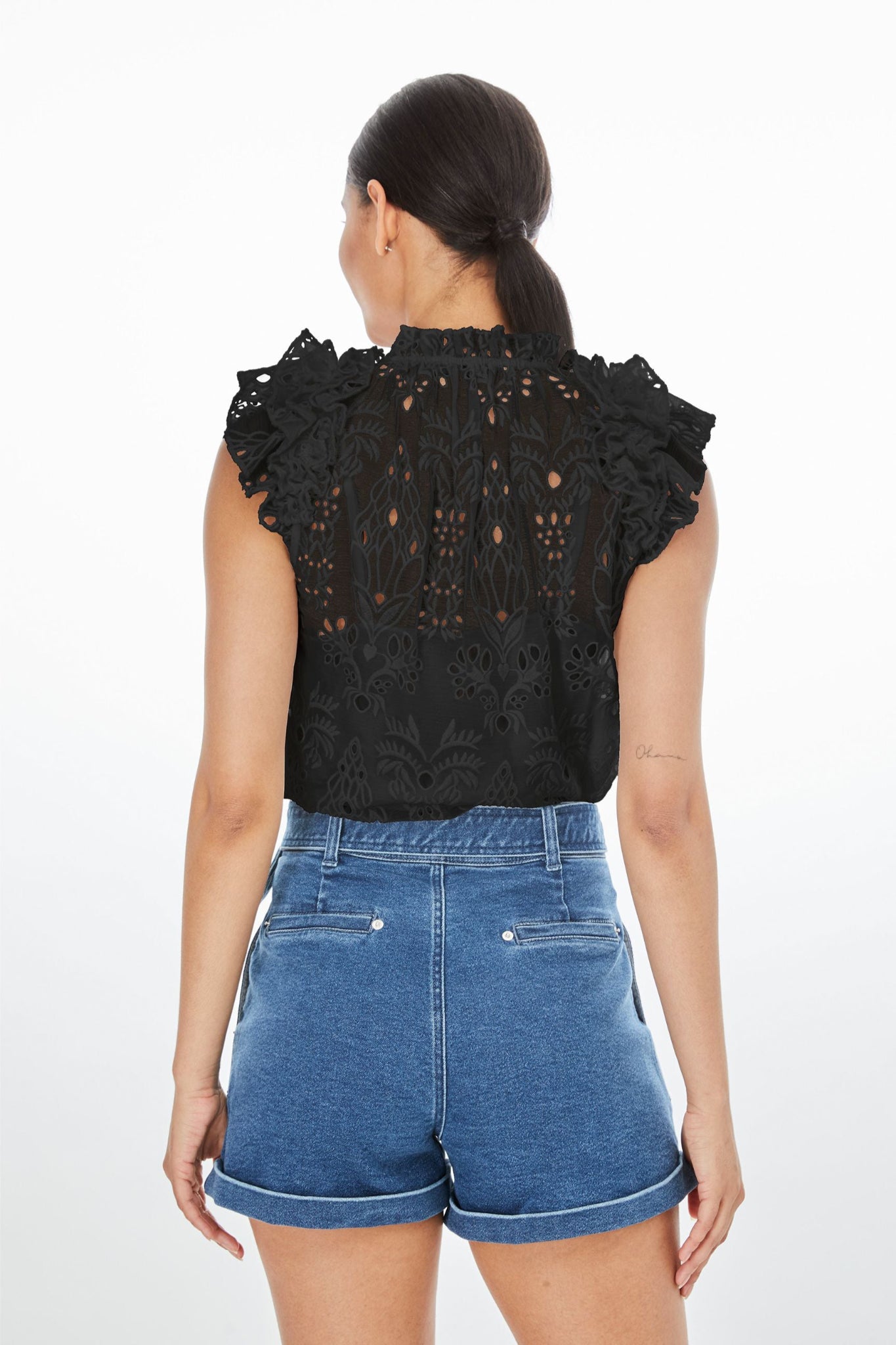 Rose Embroidered Top