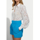 Cashmere Glow Lace Blouse