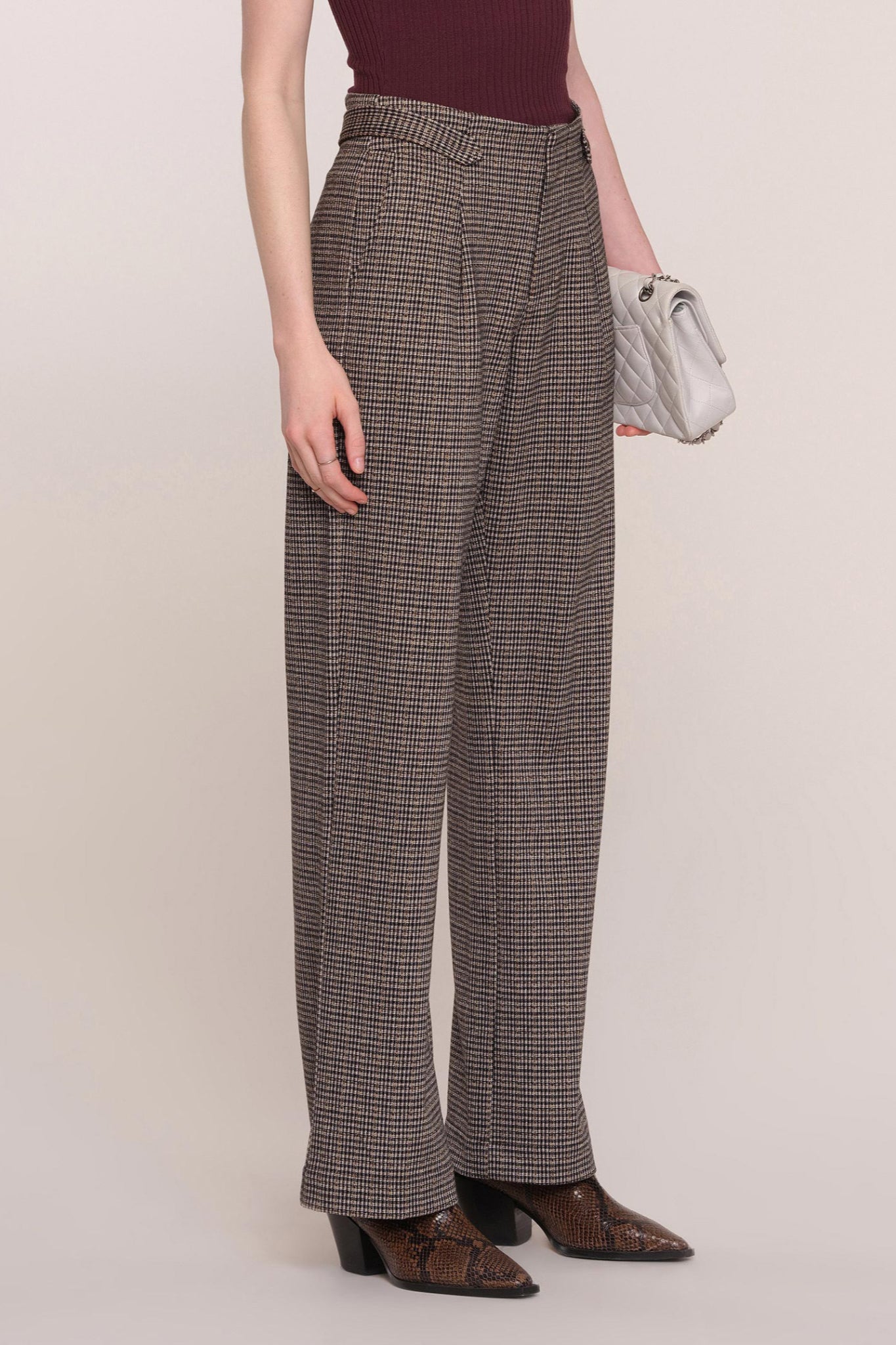Nimble Luxe Plaid Pant