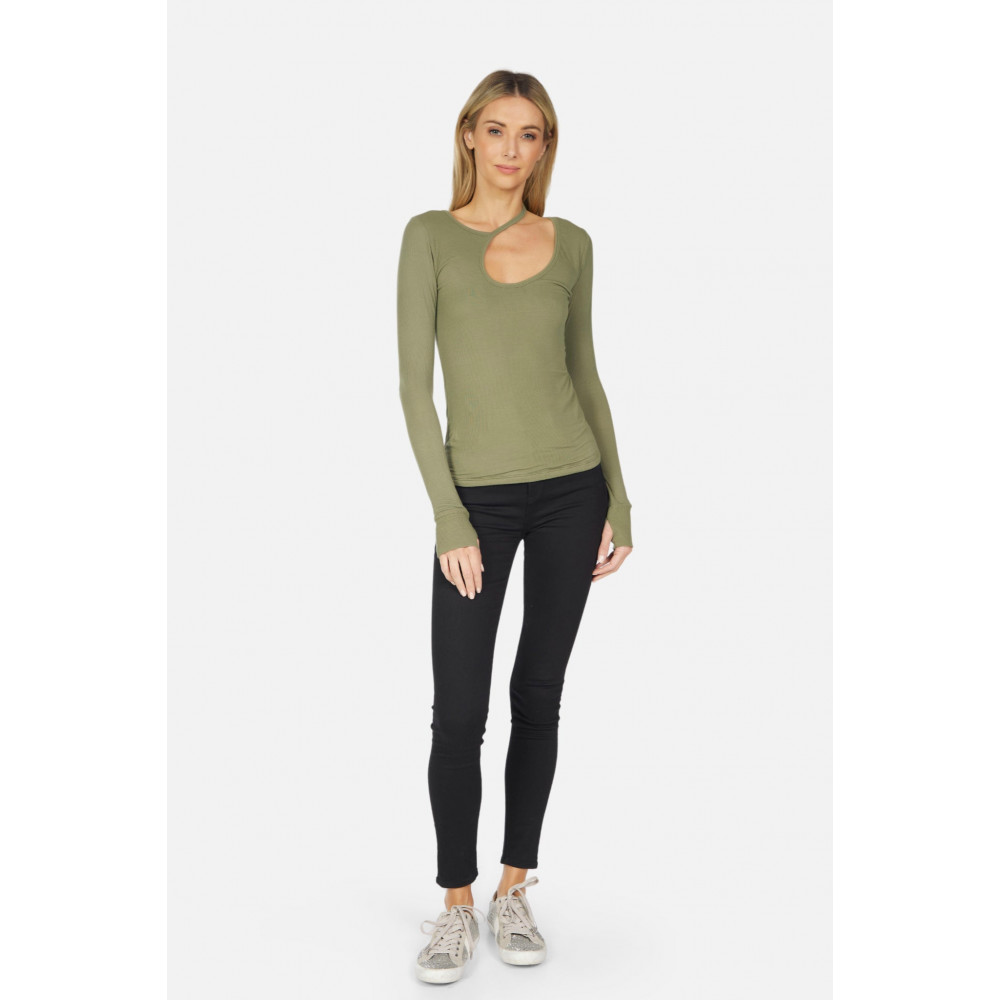Smeraldo Rib Asymmetric Top