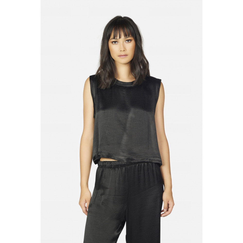 Quasar Satin Crop Tank