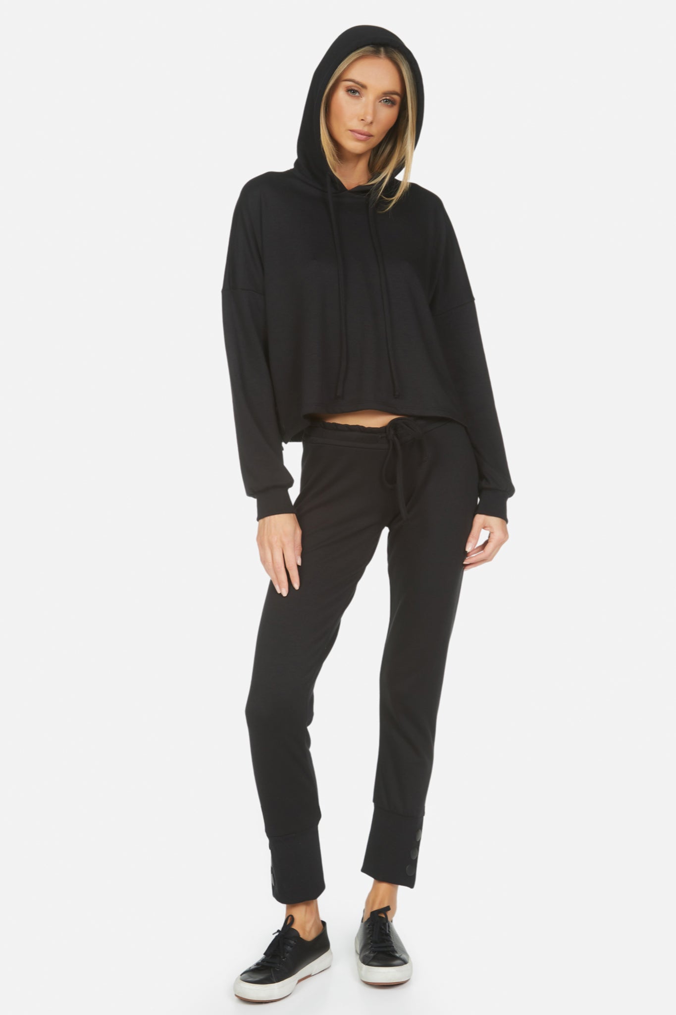 Esmeralda Side Button Hoodie