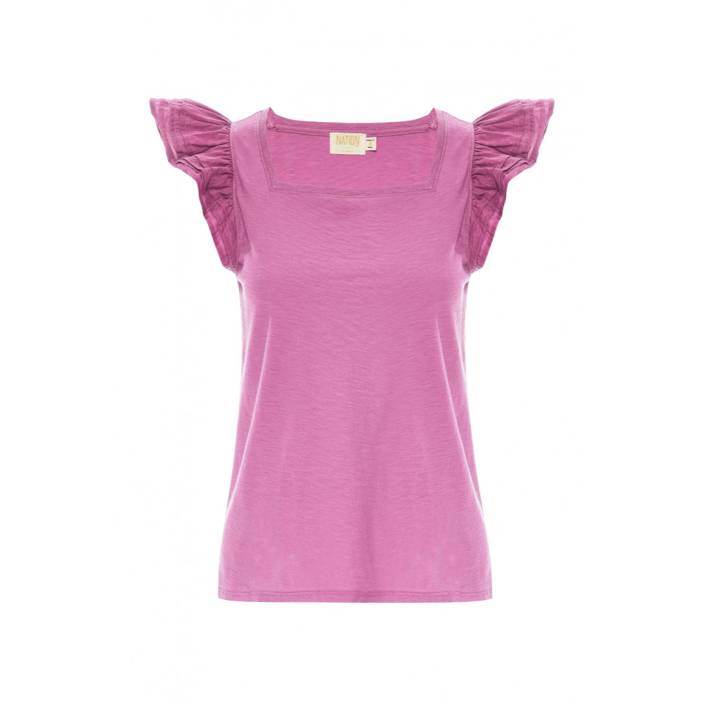 Ardore Square Neck Ruffle Top