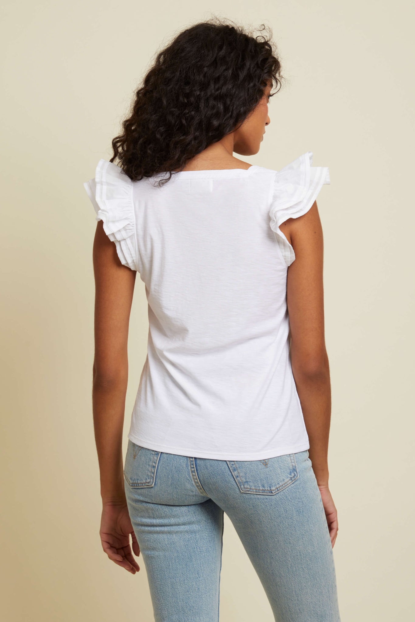 Ardore Square Neck Ruffle Top