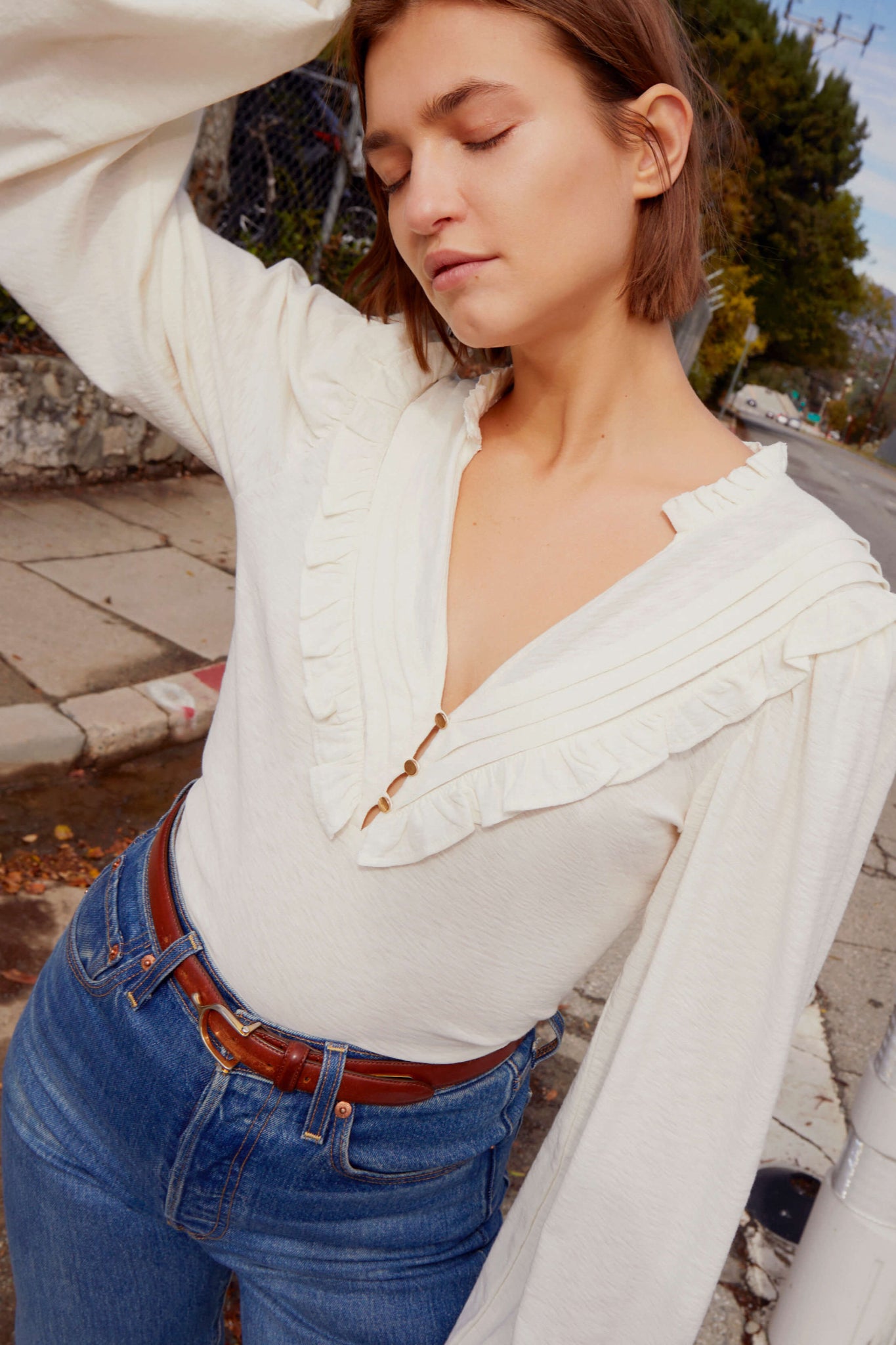 Ardore Glow Yoked Top