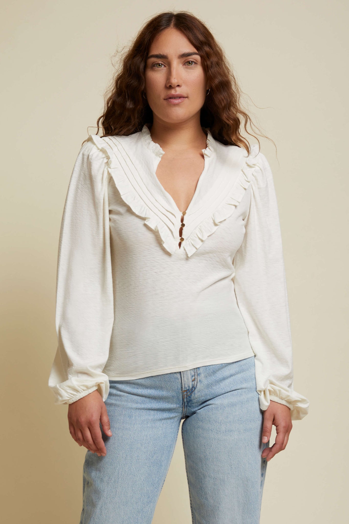 Ardore Glow Yoked Top