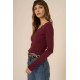 Mussola Comeback Notch Neck Long Sleeve