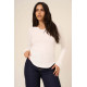 Mussola Comeback Notch Neck Long Sleeve