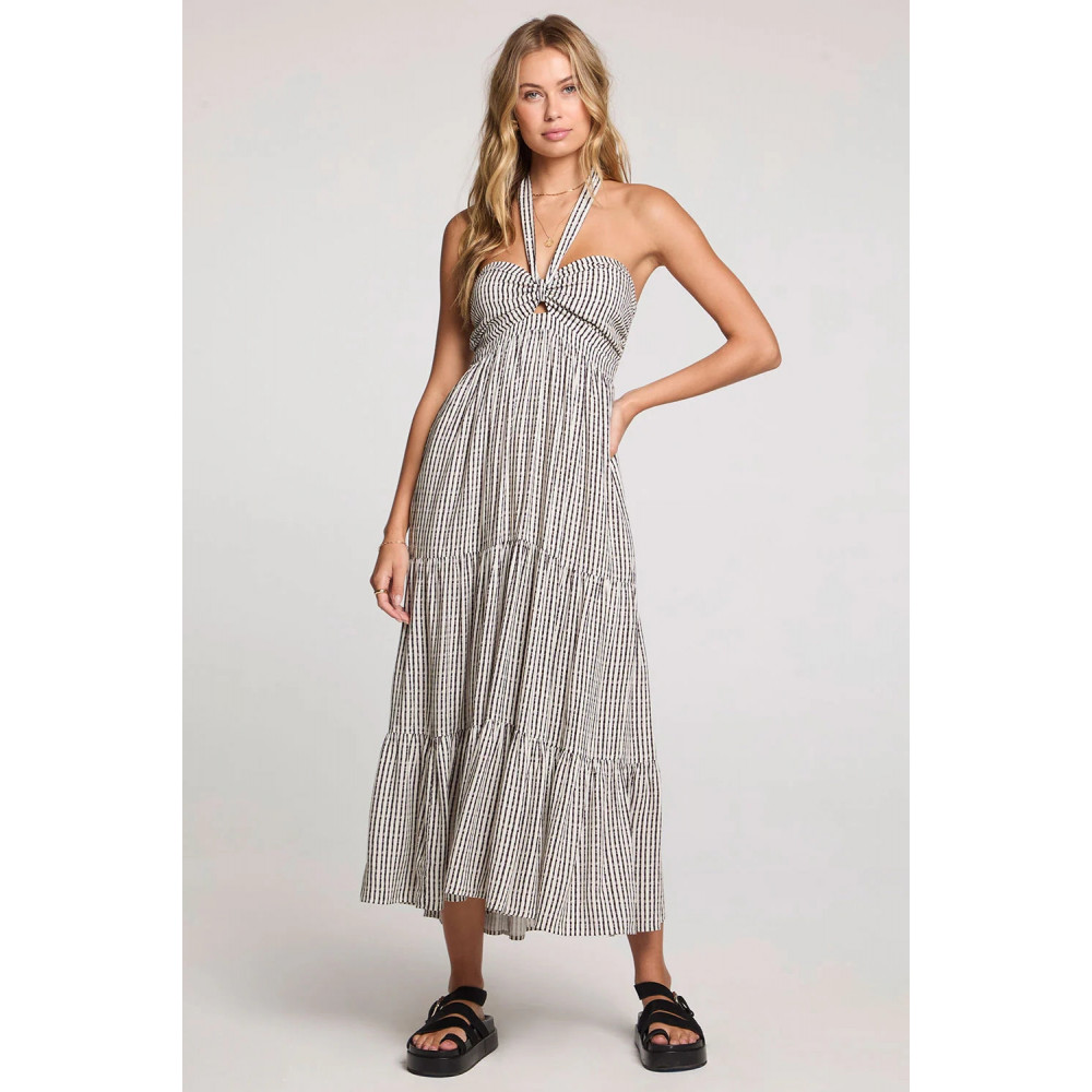 Blend Pulse Halter Midi Dress
