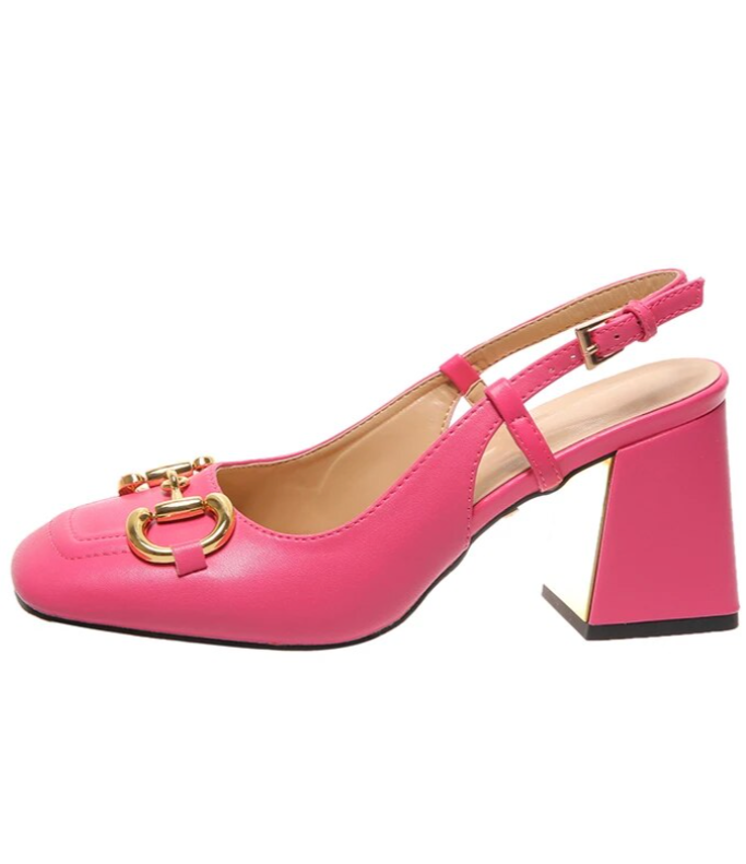 Minuit Vintage Thick Heels