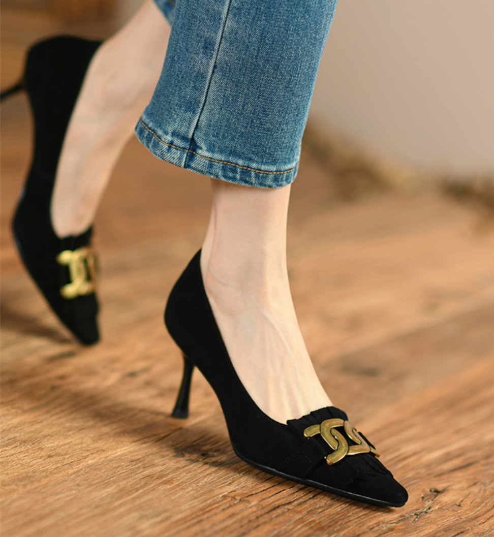 Chaleur Leather Heels