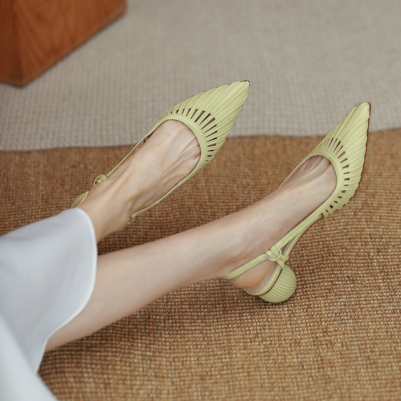 Silk Symmetry Sandals