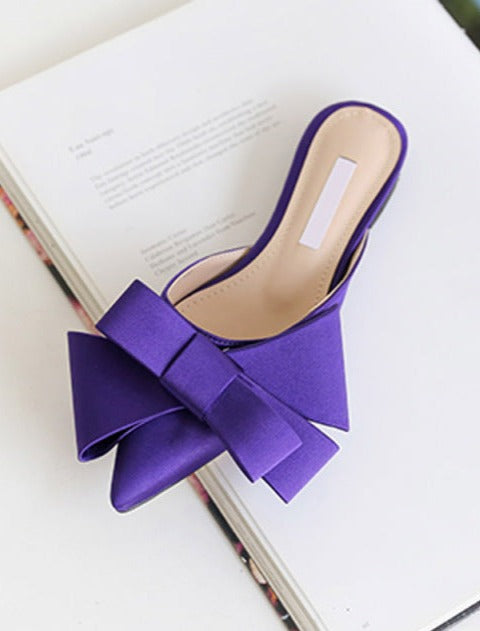 Tempest Rise Bow Slippers