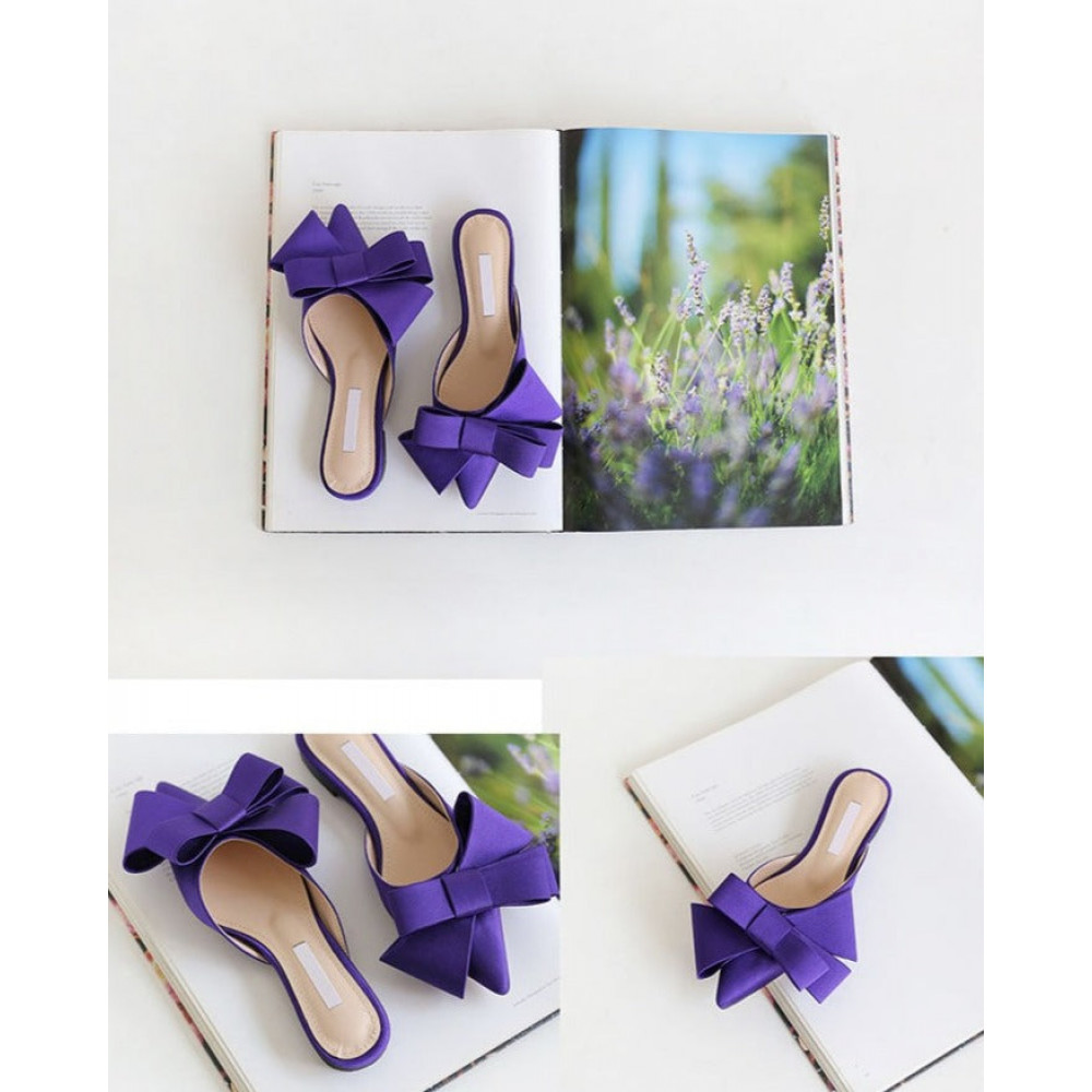 Tempest Rise Bow Slippers