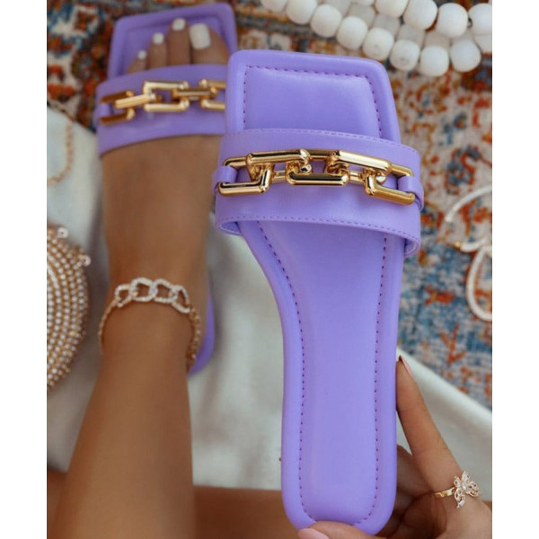 Glimmer Chain Slippers