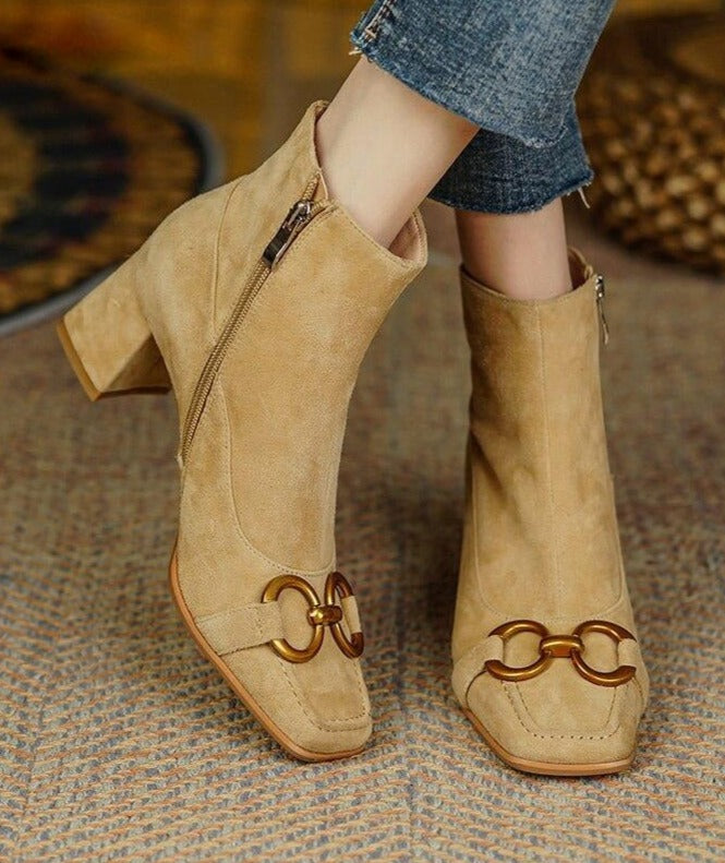 Gloria Leather Ankle Boots