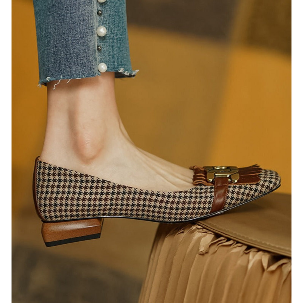 Muse Check Loafers