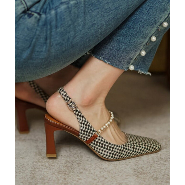 Elite Pearl Vintage Heels