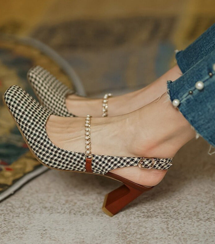 Elite Pearl Vintage Heels